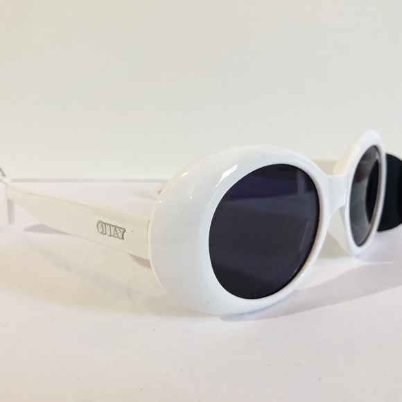 QUAY AUSTRALIA FRIVOLOUS 55mm OVAL SUNGLASSES - Picture 4 of 8